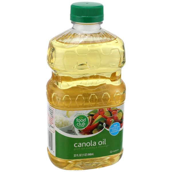 Food Club Pure Canola Oil Plastic