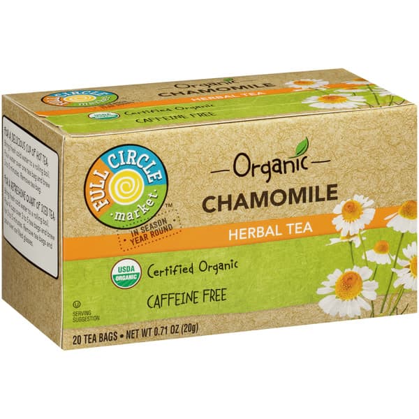 Full Circle Market, Caffeine Free Chamomile Herbal Tea