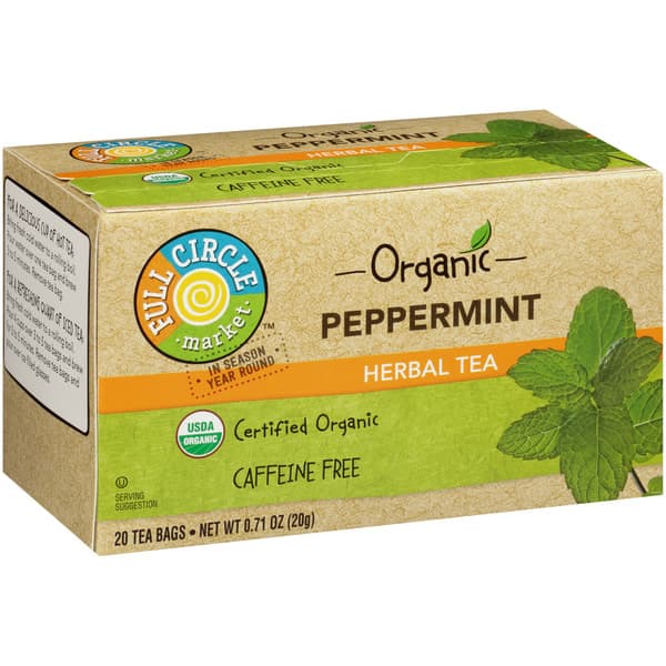 Full Circle Market, Caffeine Free Peppermint Herbal Tea