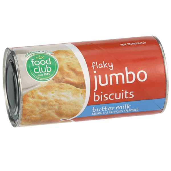 Food Club Buttermilk Flavored Flaky Jumbo Biscuits