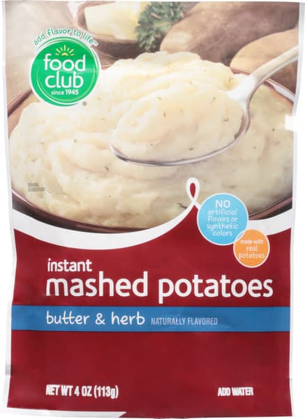 Food Club Butter & Herb Instant Mashed Potatoes
