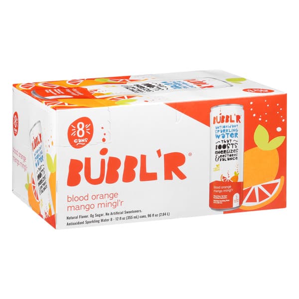Bubbl'R Blood Orange Mango Mingl'R Sparkling Water