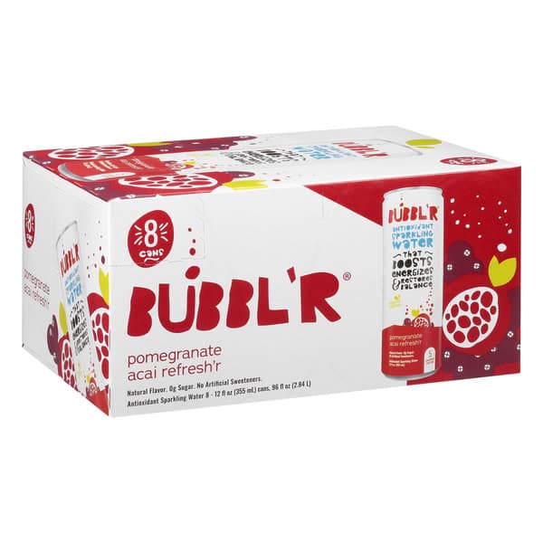 Bubbl'R Pomegranate Acai Refresh'R Sparkl'R Sparkling Water