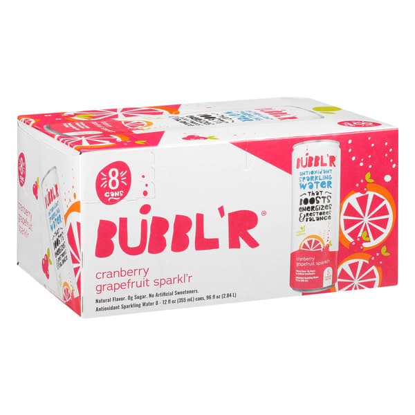 Bubbl'R Cranberry Grapefruit Sparkl'R Sparkling Water
