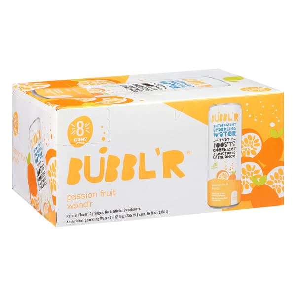 Bubbl'R Passion Fruit Wond'R Sparkling Water
