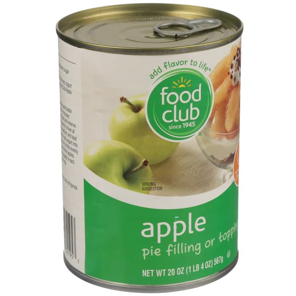 Food Club Apple Pie Filling Or Topping Pull-Top