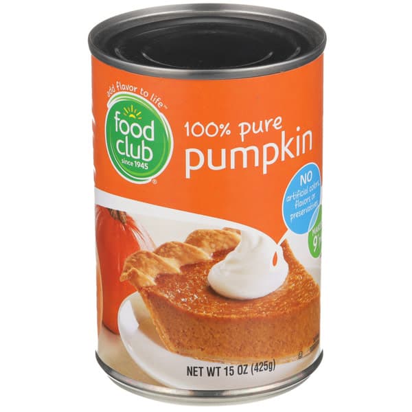Food Club 100% Pure Pumpkin