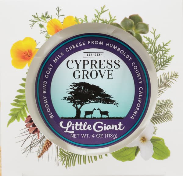Cypress Grove Chevre Goat Milk Cheese, Bloomy Rind, Little Giant
