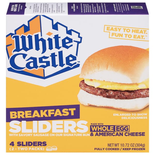 White Castle Sausage Egg & Cheese Breakfast Sliders