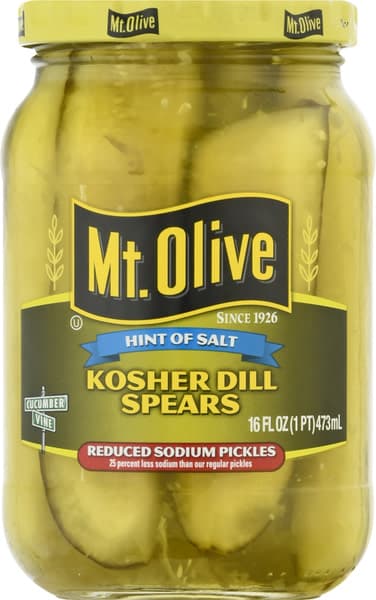 Mt Olive Kosher Dill Spears Pickle Oz Jar