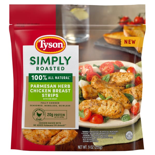Tyson Simply Roasted 100% All Natural Parmesan Herb Chicken Breast Strips