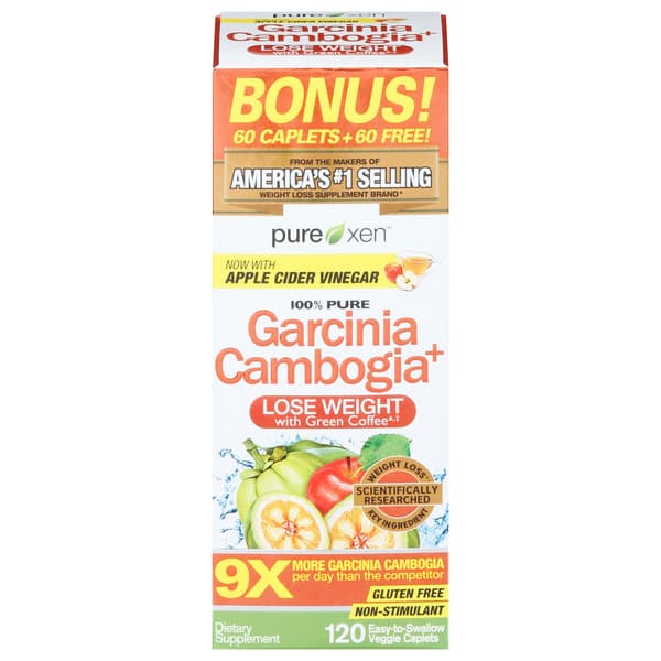 Pure Xen Garcinia Cambogia Plus Non-Stimulant Veggie Caplets
