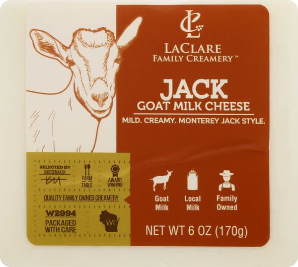 Laclare Family Creamery Jack Goat Milk Cheese