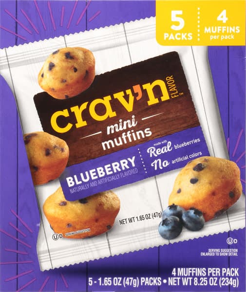Crav'N Flavor Muffins Blueberry Mini