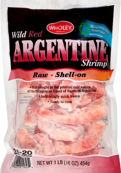 Wholey Red Argentine Wild Shrimp