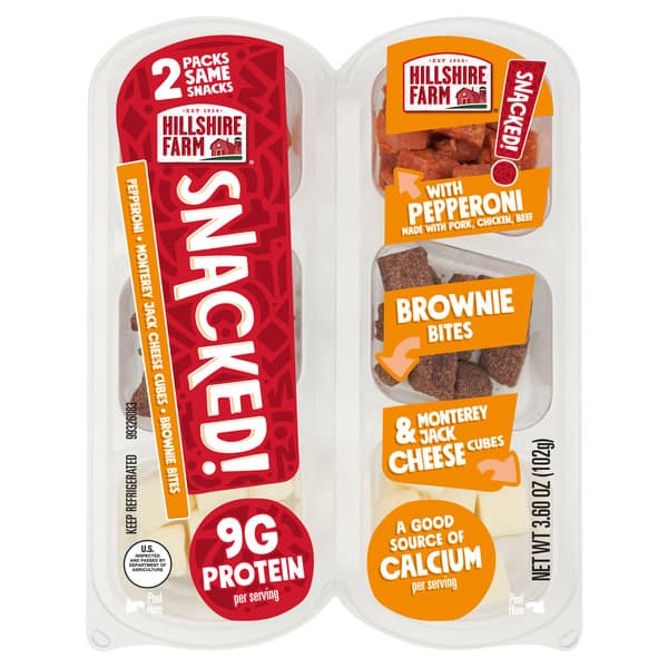 Hillshire Farm Snacked! Pepperoni With Brownie Bites And Monterey Jack Cheese