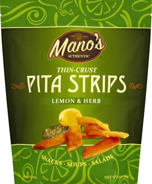 Mano'S Lemon & Herb Pita Strips