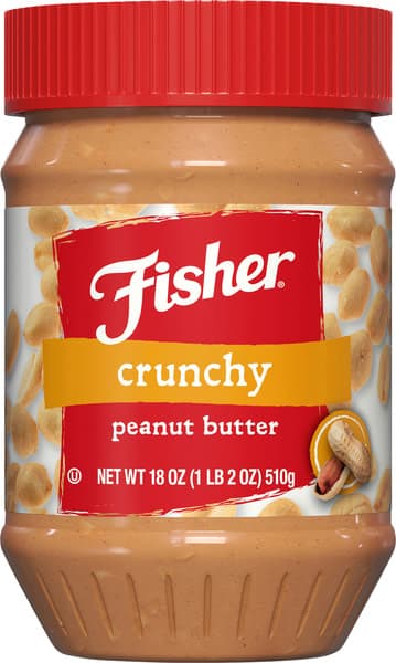 Fisher Fisher Snack Crunchy Peanut Butter, Jar (Pack Of 
