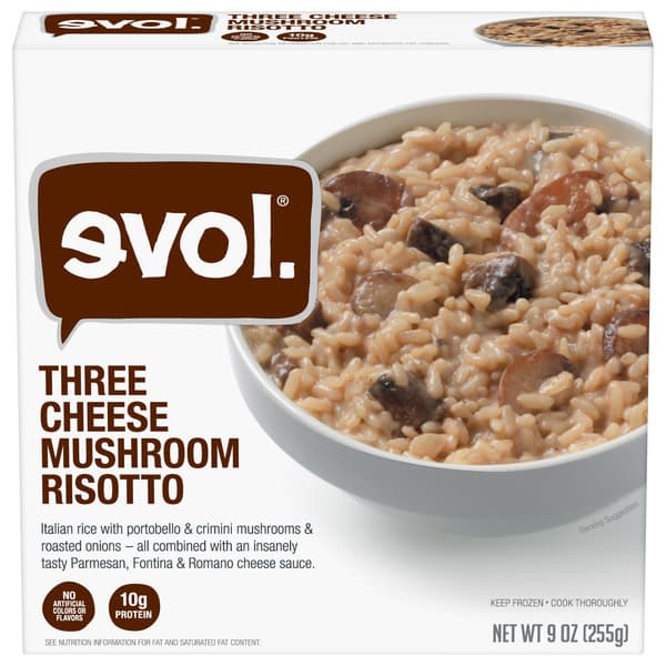 Evol. Three Cheese Mushroom Risotto