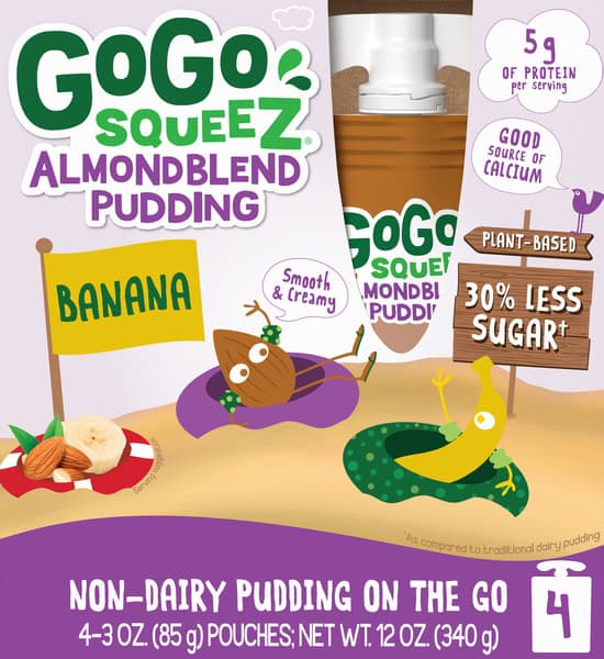 Gogo Squeez Banana Almond Blend Pudding