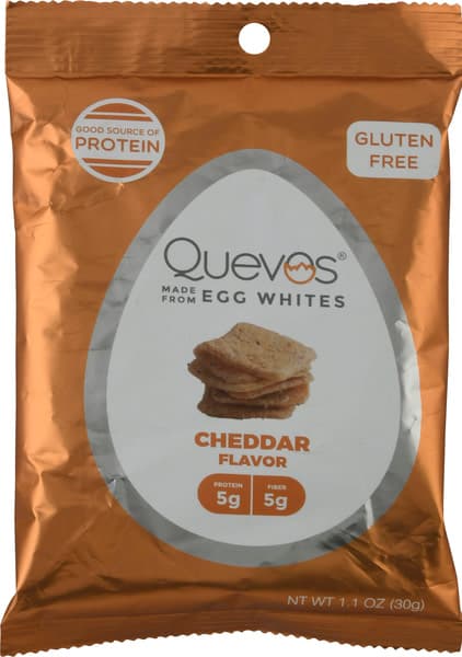 Quevos Cheddar Flavor Chips
