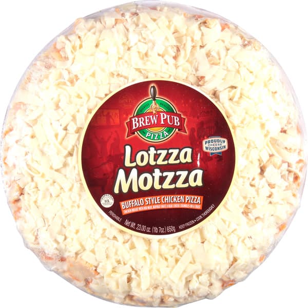 Brew Pub Lotzza Motzza Buffalo Chicken Pizza