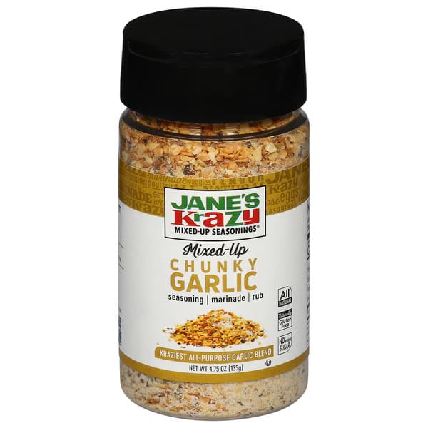 Jane'S Krazy Chunky Mixed-Up Garlic Marinade & Seasoning