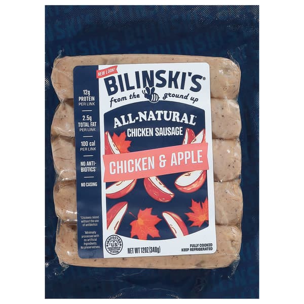 Bilinski'S Apply & Ginger Chicken Sausage