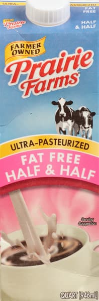 Prairie Farms Fat Free Half & Half