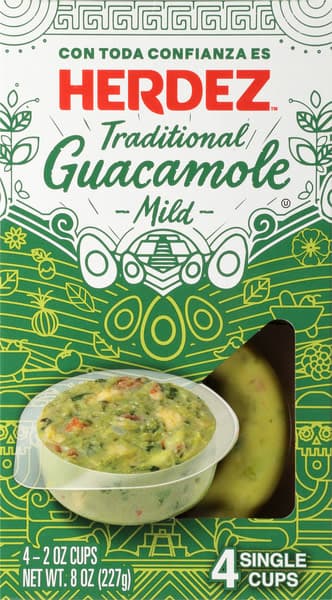 Herdez Mild Traditional Guacamole Cup/Tub/Bowl