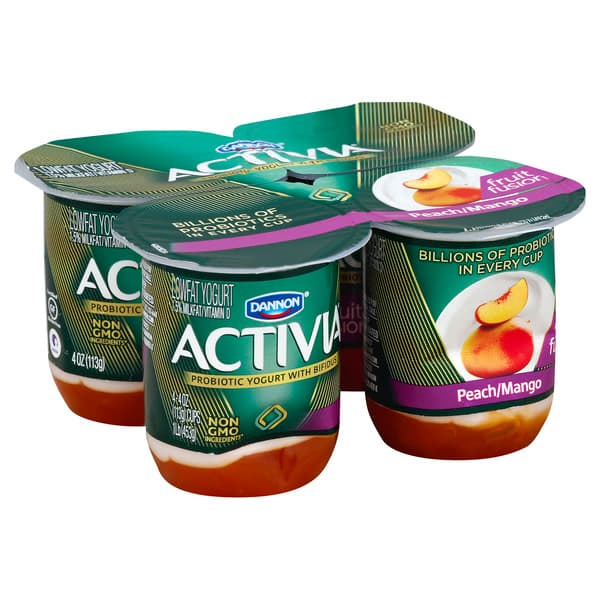 Activia Yogurt Lowfat Peach/Mango