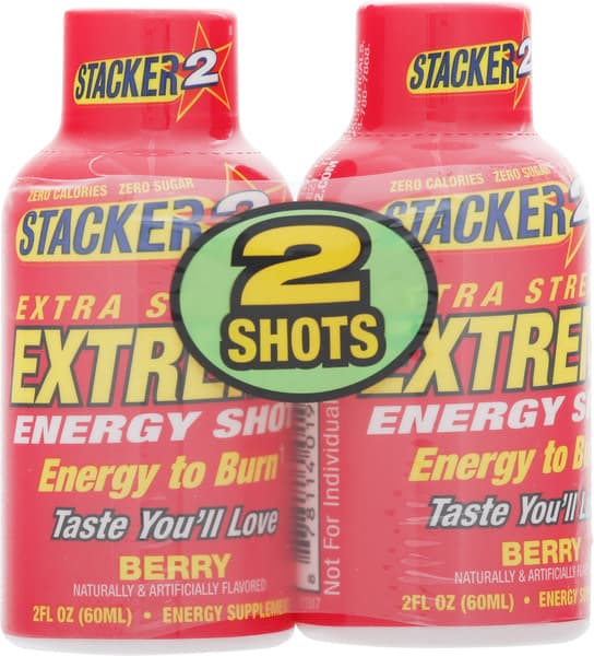 Stacker 2 Extra Strength Extreme Berry Energy Shot