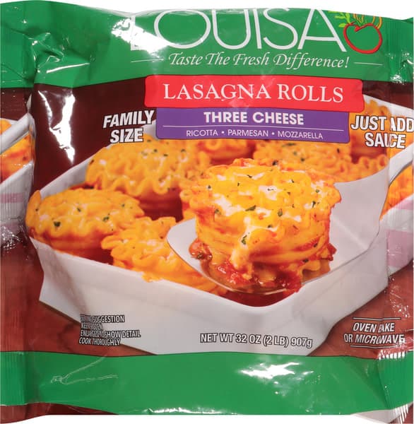 Louisa Lasagna Rolls Three Cheese