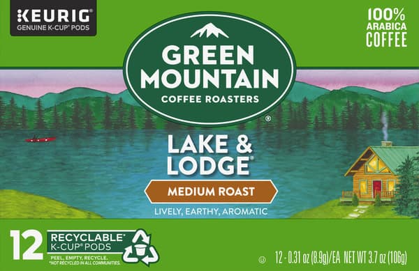 Green Mountain Coffee Roasters Lake & Lodge Medium Roast  Coffee K