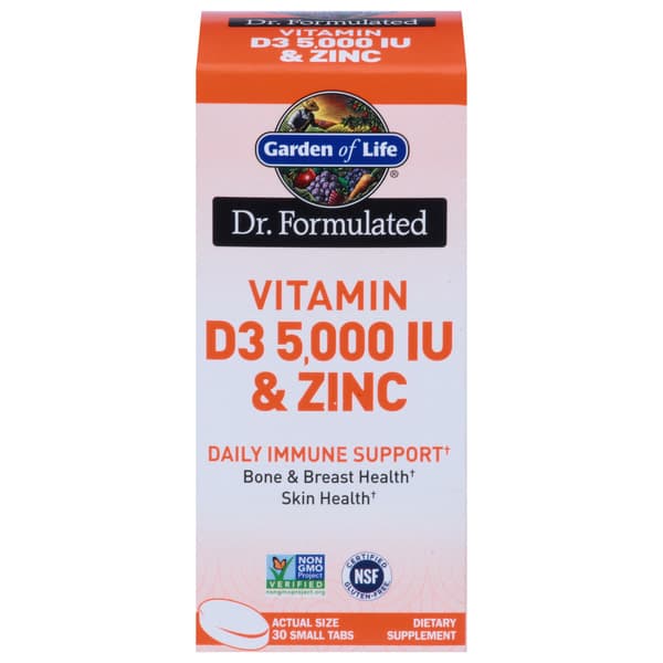 Garden Of Life Vitamin D3 5000 Iu & Zinc