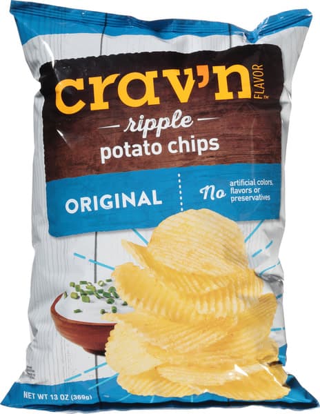 Crav'N Flavor Ripple Original Potato Chips