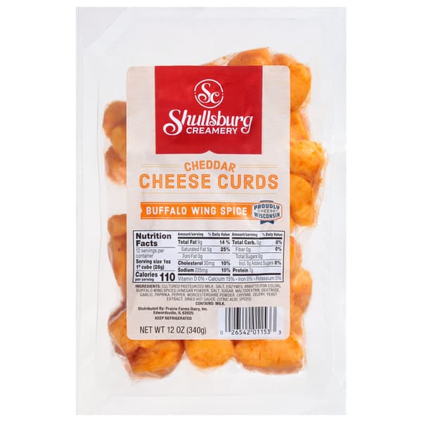 Shullsburg Creamery Cheddar Buffalo Wing Spice Cheese Curd