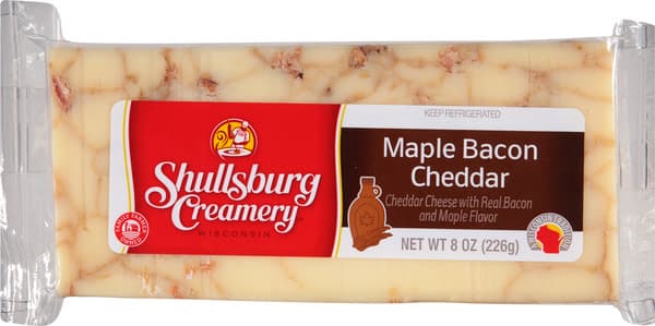 Shullsburg Creamery Maple Bacon Cheddar Cheese