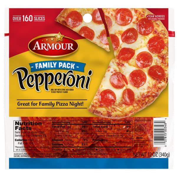 Armour, Pepperoni Slices, Family