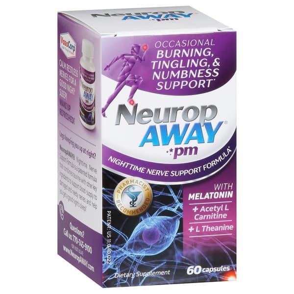 Neuropaway Pm Nighttime Nerve Support Formula 60 Capsules