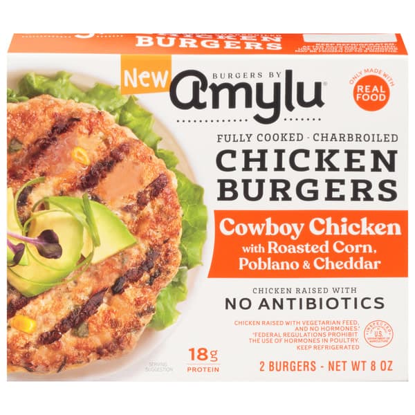 Amylu Cowboy Chicken Charbroiled Chicken Burgers