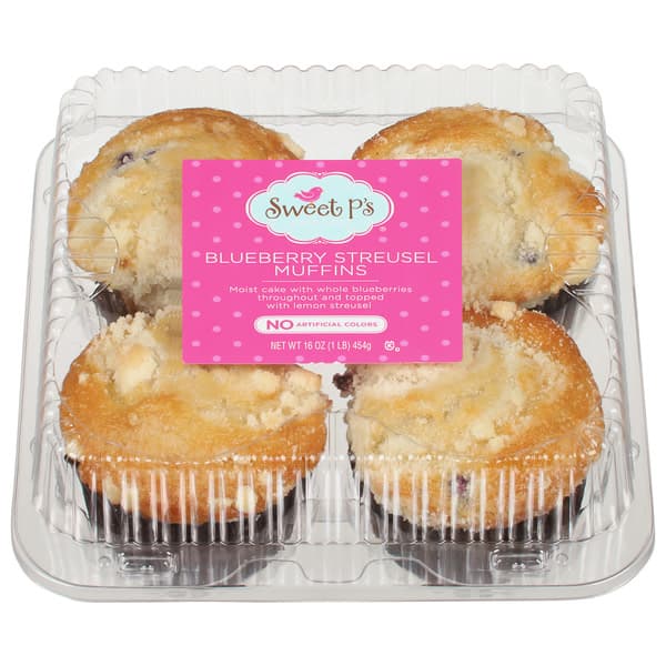 Sweet P'S Bake Shop Blueberry Streusel Muffins