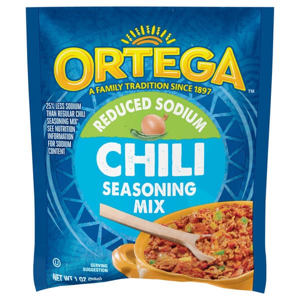 Ortega Reduced Sodium Chili Seasoning Mix