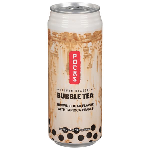 Pocas Bubble Tea, Brown Sugar Flavor, Taiwan Classic