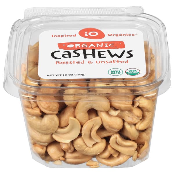 Inspired Organics Organic Roasted & Unsalted Cashews