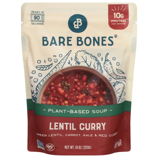 Bare Bones Plant-Based Soup Lentil Curry
