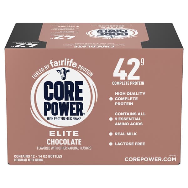 Core Power Elite High Protein Chocolate Milk Shake 12 - Oz Bottles