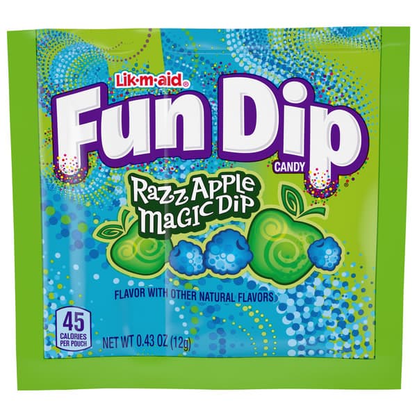 Lik-M-Aid Fun Dip Razz Apple Magic Dip Candy
