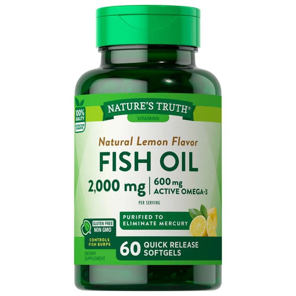 Nature'S Truth Natural Lemon Flavor Fish Oil 