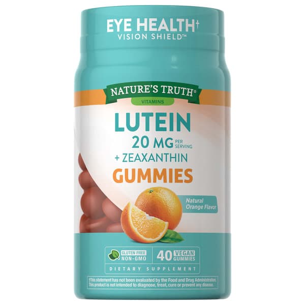 Nature'S Truth Vision Shield Orange Flavor Lutein 40 Vegan Gummies